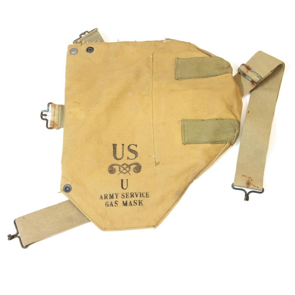 Original US WW2 M1VA1 Gas Mask Bag - Militaria | Mon Casque M1