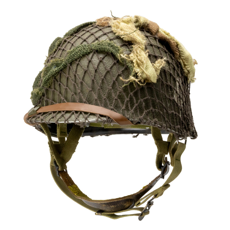 "Battle Battered" 506th PIR Cpl Don Rinehart "Battle Battered" 506th PIR Cpl Don Rinehart - Mon Casque M1