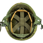 Casque M1 Vietnam LZ X-RAY - Vue de l'intérieur et le système de suspente entièrement remonté
