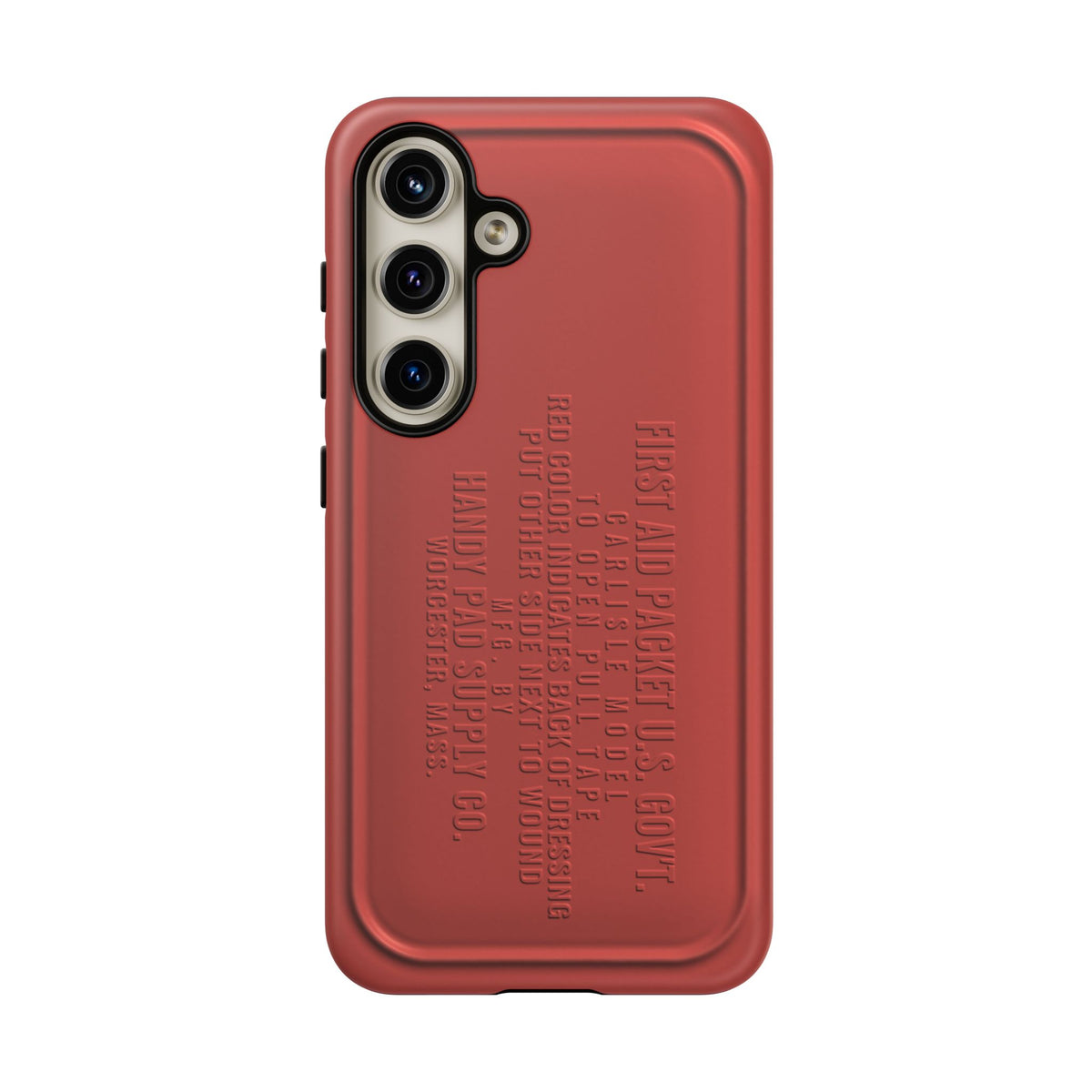 Funda para Samsung First Aid Packet, U.S. Gov't Rojo