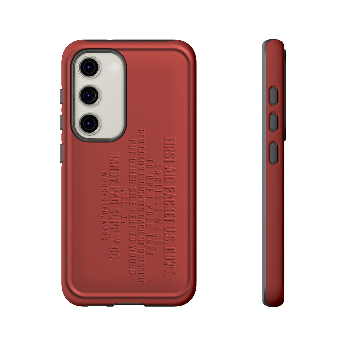 Funda para Samsung First Aid Packet, U.S. Gov't Rojo