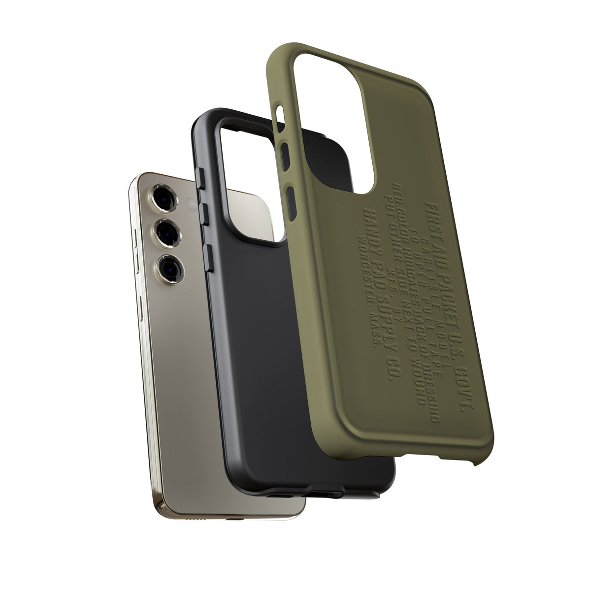 Funda para Samsung First Aid Packet, U.S. Gov't Verde