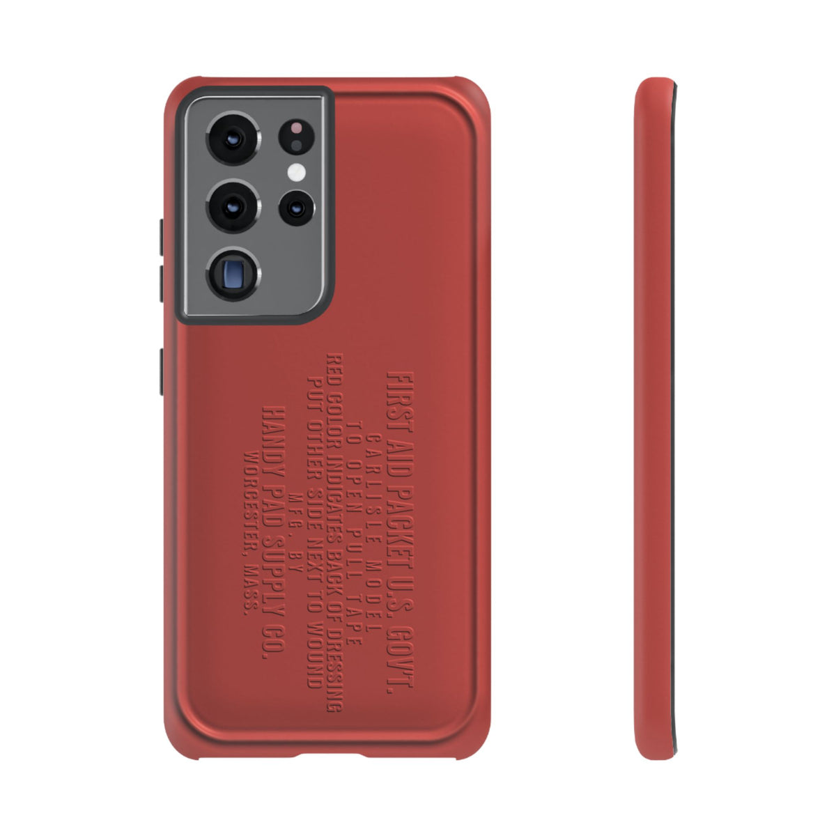 Funda para Samsung First Aid Packet, U.S. Gov't Rojo