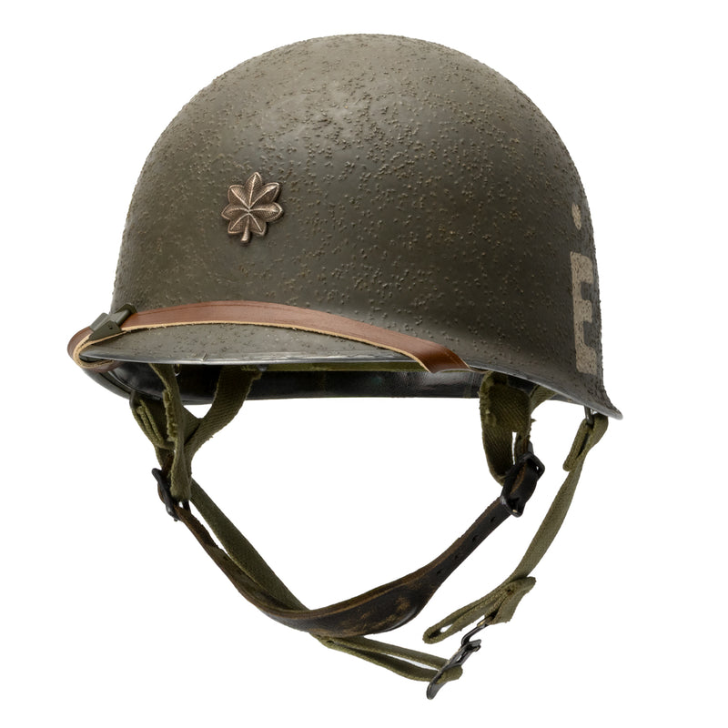 Casque complet parachutiste sans filet "Battle Battered" 326th Engineer Bn Major Hugh A. Mozley