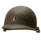 Coque de casque Battle Battered 3rd Armored Division, 2nd Lt vue de 3/4 avant
