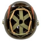 Casque complet Battle Battered 3rd ID 7th Infantry Regiment 1st Battalion 1st Lt vue interieur du liner fibre.