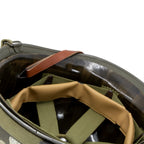 Casque complet Battle Battered 3rd ID 7th Infantry Regiment 1st Battalion 1st Lt  vue intérieure inclinée.