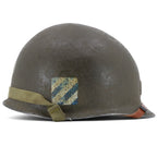 Casque complet Battle Battered 3rd ID 7th Infantry Regiment 1st Battalion 1st Lt vue latérale droite.