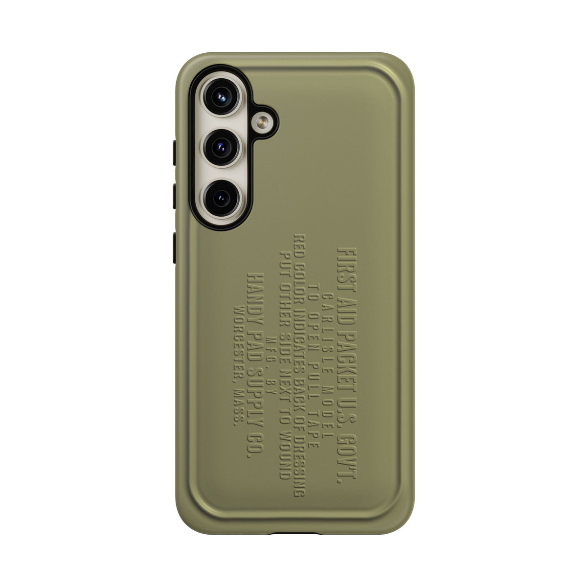 Funda para Samsung First Aid Packet, U.S. Gov't Verde