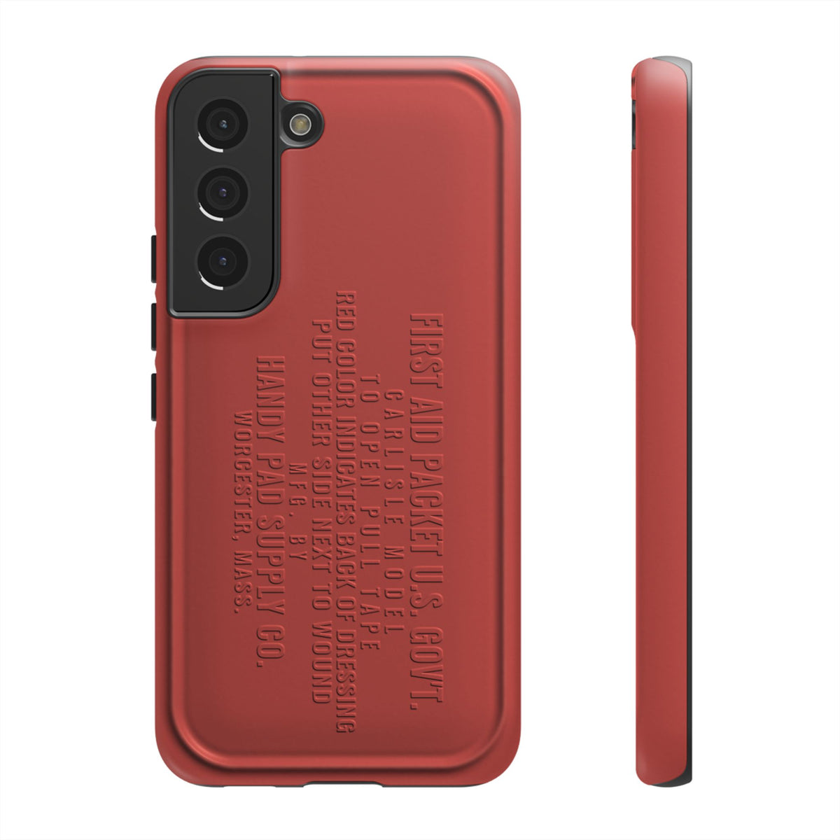 Funda para Samsung First Aid Packet, U.S. Gov't Rojo