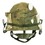 Casque M1 Vietnam LZ X-RAY - Vue de l'arrière et sa cuillère originale