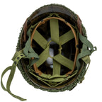Casque complet parachutiste version M1-C Market Garden de NCO du 506th PIR de la 101st Abn vue générale de l'intérieur
