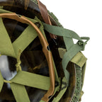 Casque complet parachutiste version M1-C Market Garden de NCO du 506th PIR de la 101st Abn gros plan de l'interieur latéral