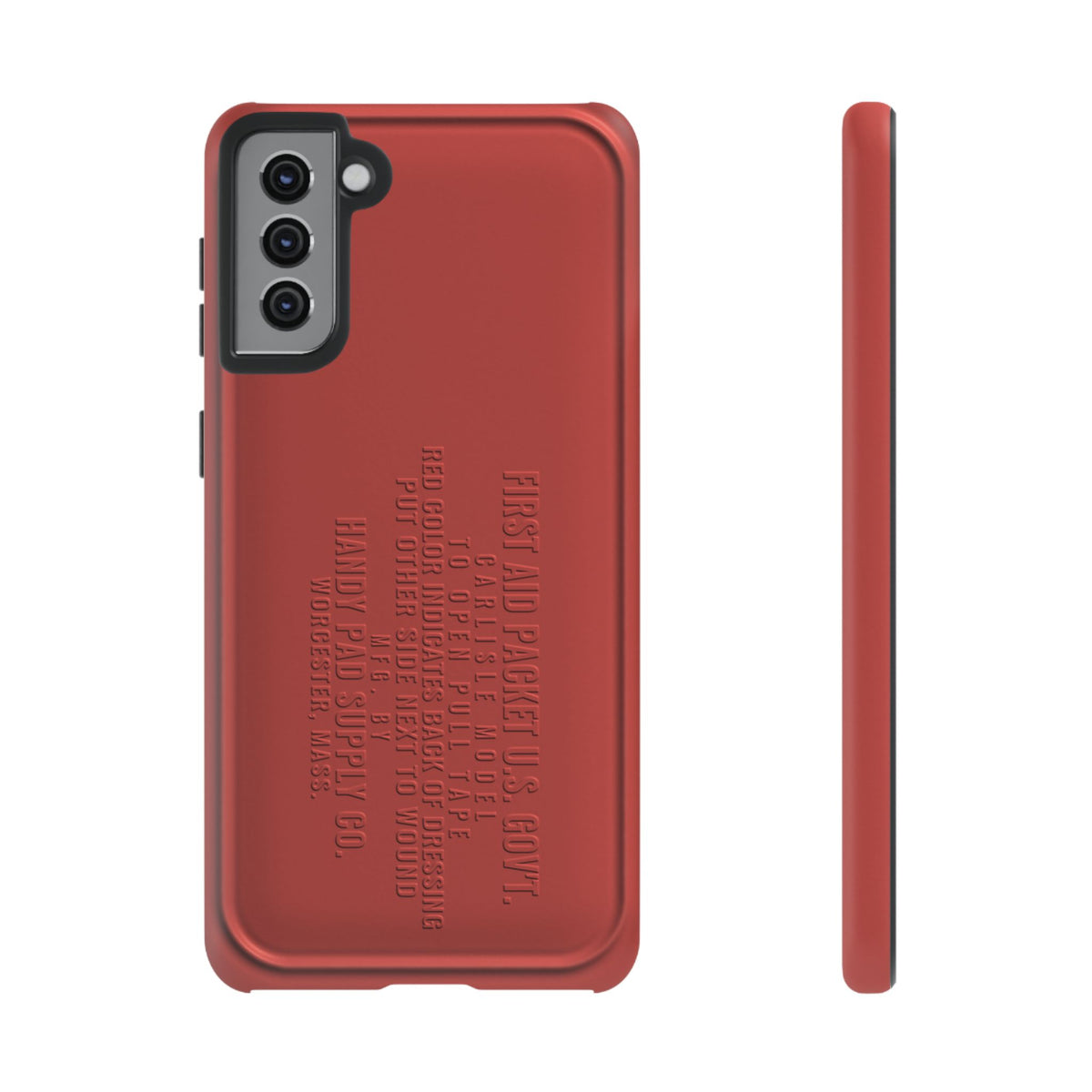Funda para Samsung First Aid Packet, U.S. Gov't Rojo