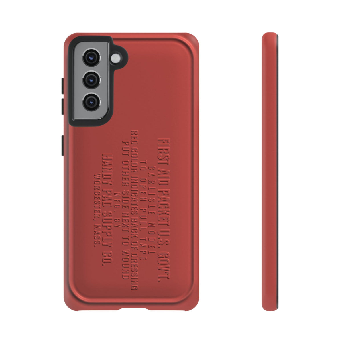 Funda para Samsung First Aid Packet, U.S. Gov't Rojo