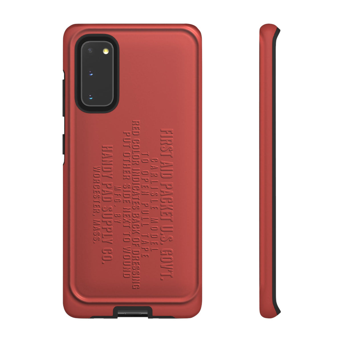 Funda para Samsung First Aid Packet, U.S. Gov't Rojo
