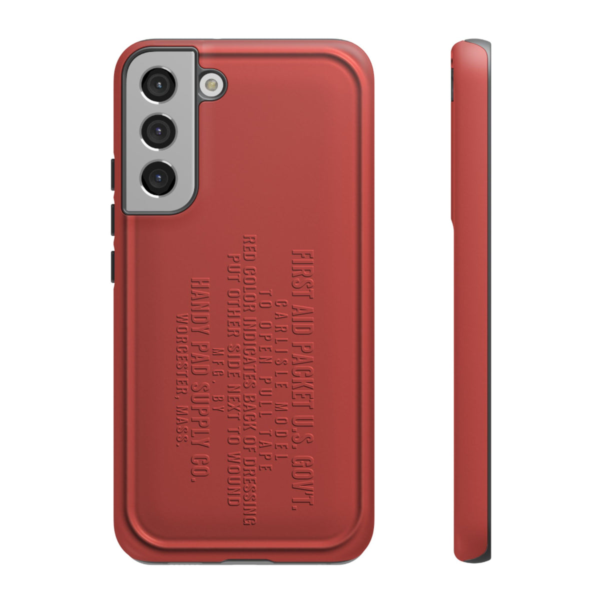Funda para Samsung First Aid Packet, U.S. Gov't Rojo