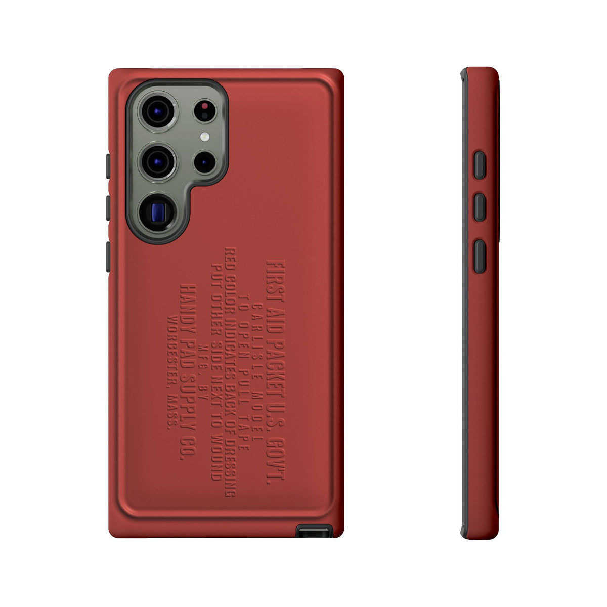 Funda para Samsung First Aid Packet, U.S. Gov't Rojo
