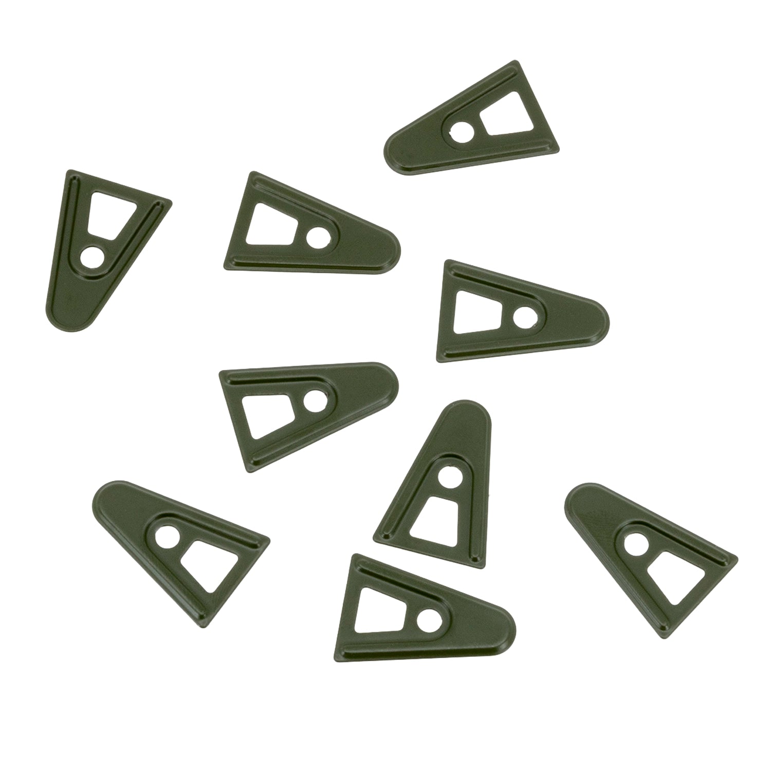Lot de 9 contres rivets A Washer pour sous casque liner US M1 verts
