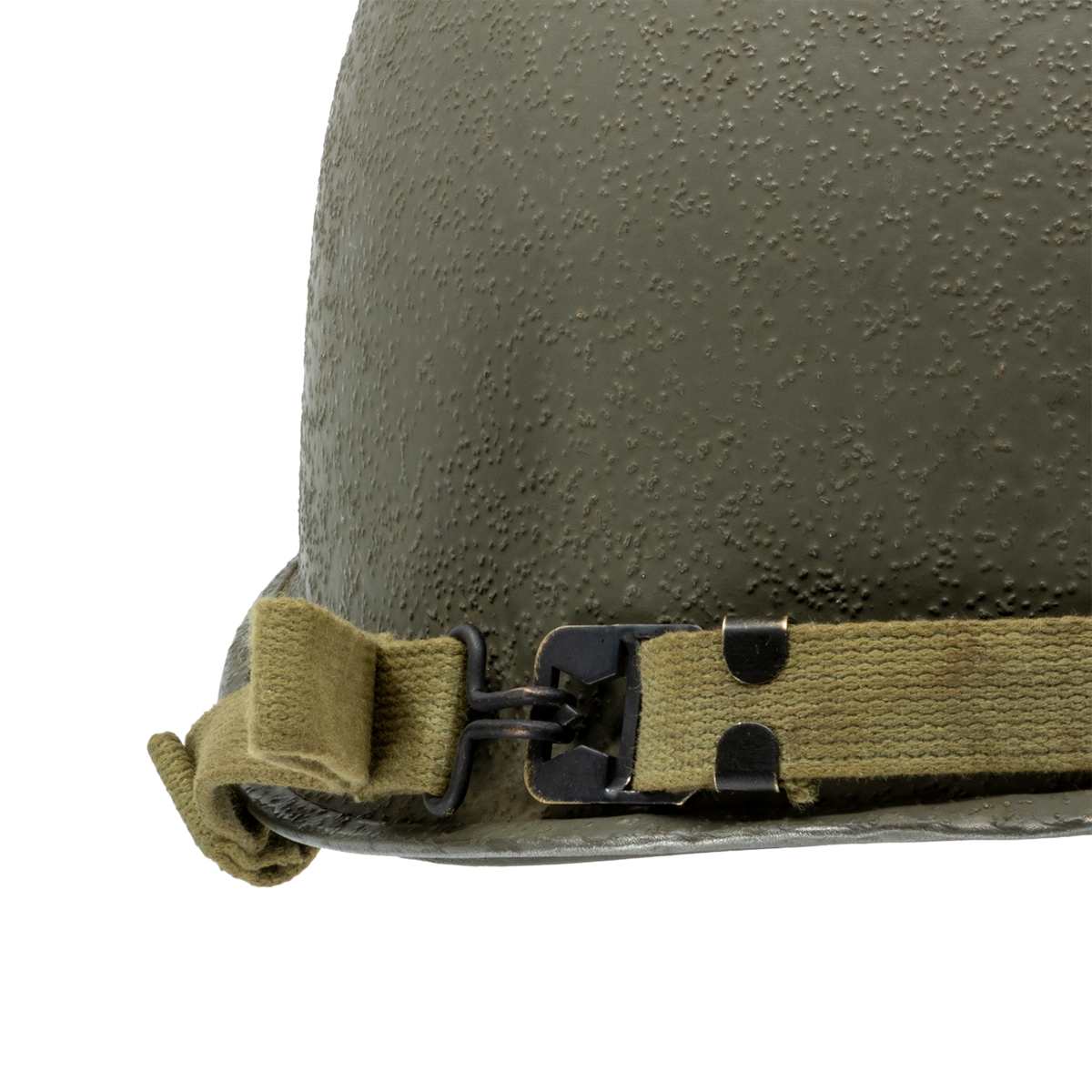 Image d'ambiance jugulaire du casque complet infanterie 781B McCord et son liner Firestone