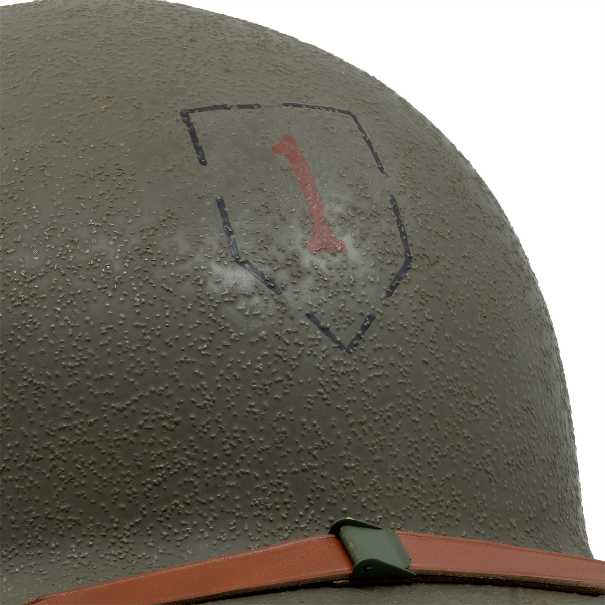 Image d'ambiance peinture du casque complet infanterie 781B McCord et son liner Firestone