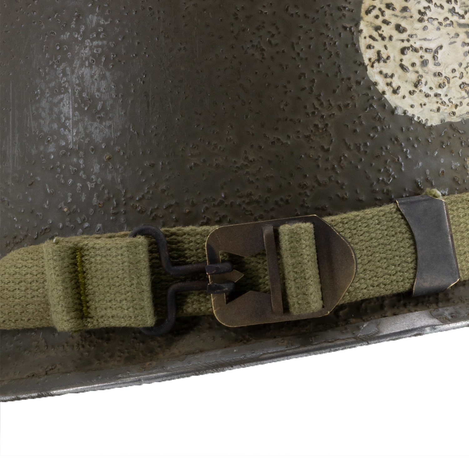 Casque complet Battle Battered 3rd ID 7th Infantry Regiment 1st Battalion 1st Lt  ambiance jugulaire