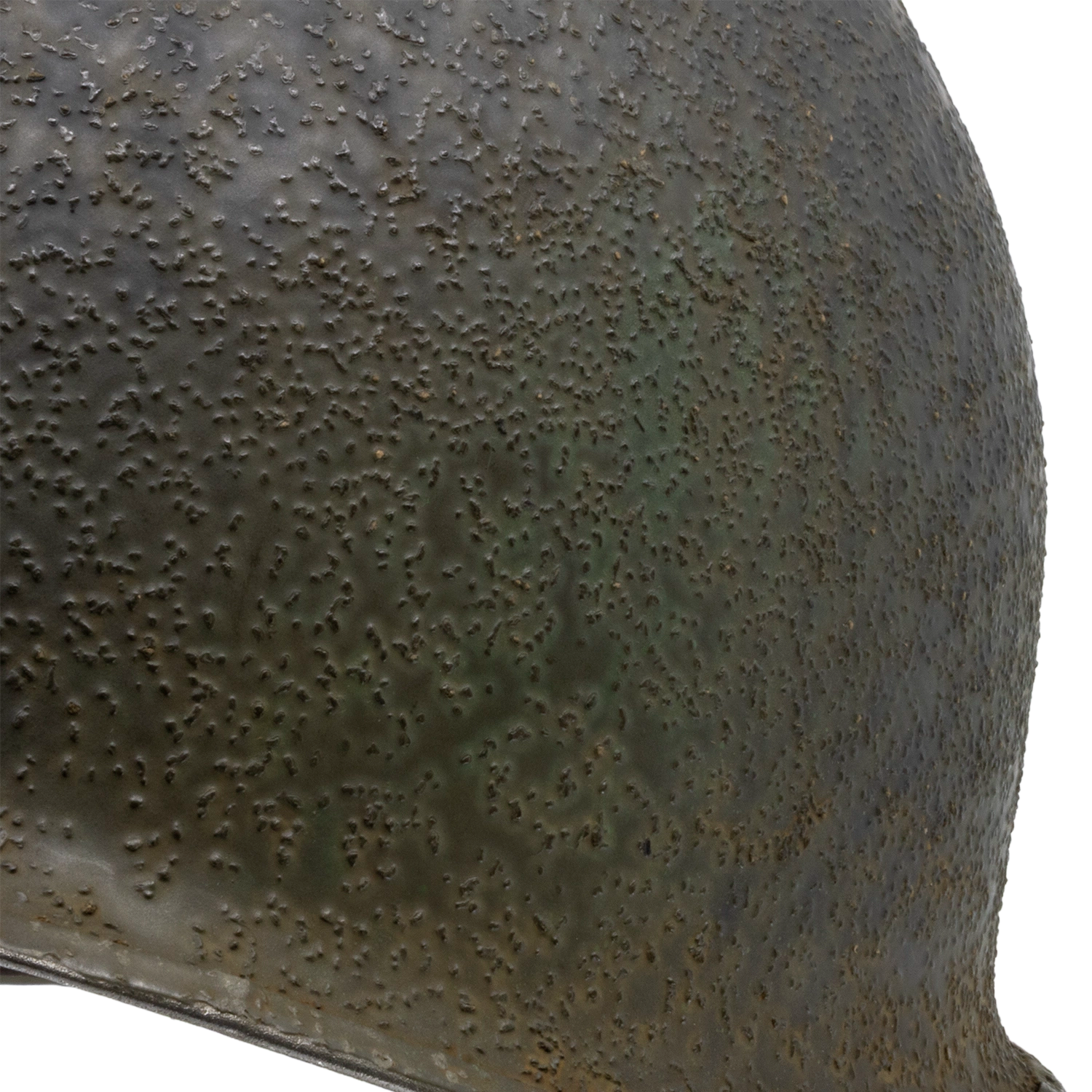 Casque Complet Parachutiste 517th PRCT coque McCord liner Firestone Battle Battered Mon Casque M1 image ambiance texture.