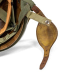 Casque Complet Parachutiste 509th PIB gros plan de la mentonnière en cuir