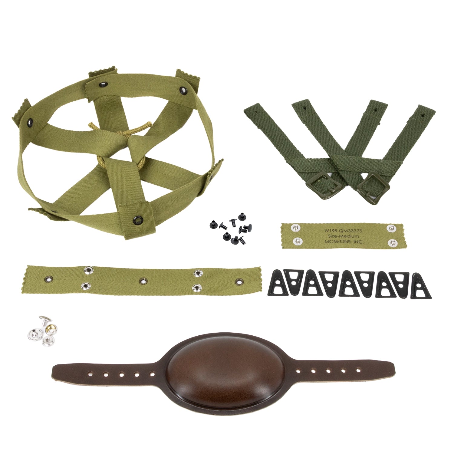US M1 Paratrooper Liner Kit - Leather Chin Strap
