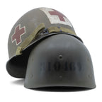 Firestone-Innenhelm vor der McCord-Helmglocke 970A, Kennnummer 310469 als Schablonenaufdruck auf dem Innenhelm