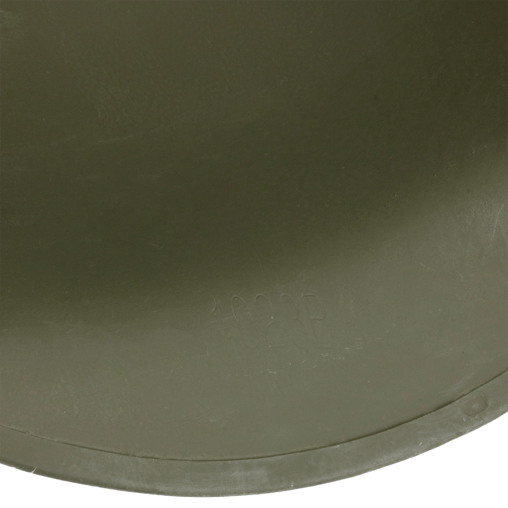 Casque Complet Infanterie McCord 1023B - Liner Finland vue en gros plan du numero de lot Heat Number