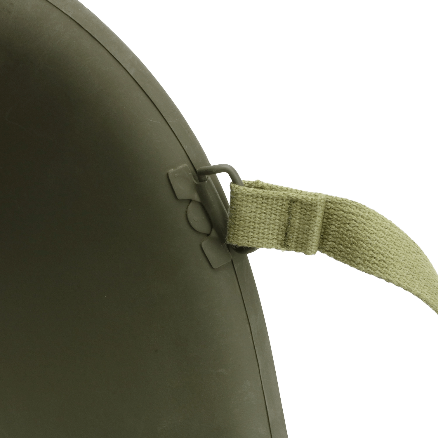 Casque Complet Infanterie McCord 1023B - Liner Finland vue en gros plan du pontet mobile.