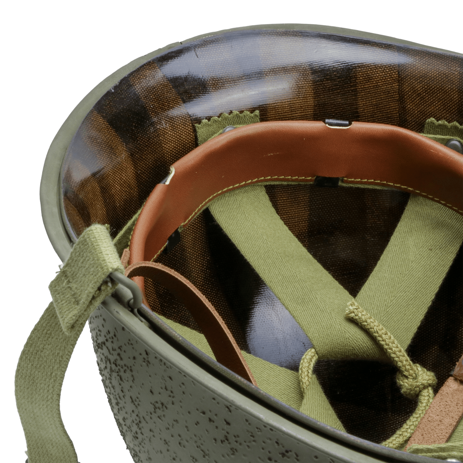 Casque Complet Infanterie McCord 1023B - Liner Finland vue interieure avant du sous casque Firestone.