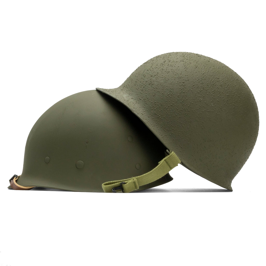Casque Complet Infanterie McCord 1052G - Liner CAPAC vue du casque lourd posé sur le sous casque.