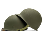 Casque Complet Infanterie McCord 1052G - Liner CAPAC vue du casque lourd posé sur le sous casque.