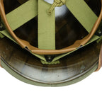 Casque Complet Infanterie McCord 886A - Liner Westinghouse vue des contre rivets noirs