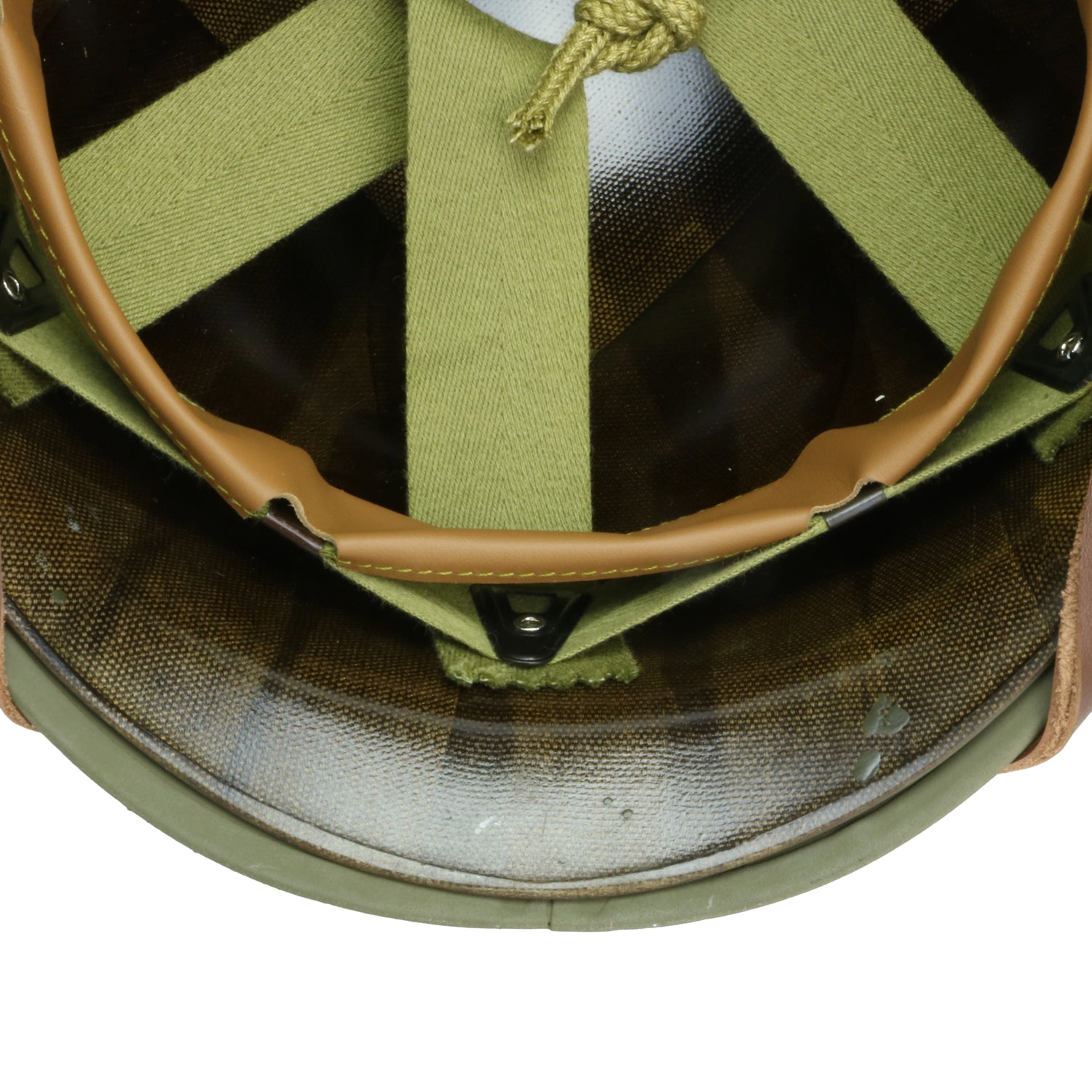 Casque Complet Infanterie McCord 886A - Liner Westinghouse vue des contre rivets noirs