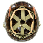Casque Complet Infanterie Original Schlueter et liner Firestone version 29th ID 2nd Lieutenant Battle Battered vue interieure du liner.