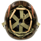 Casque Complet Infanterie McCrod 551B - Liner Capac - 2nd Ranger Battalion 1st Lt vue globale interieure du liner US M1.