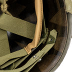Casque Complet Infanterie McCrod 551B - Liner Capac - 2nd Ranger Battalion 1st Lt gros plan du neck band et des contre rivets de liner M1.