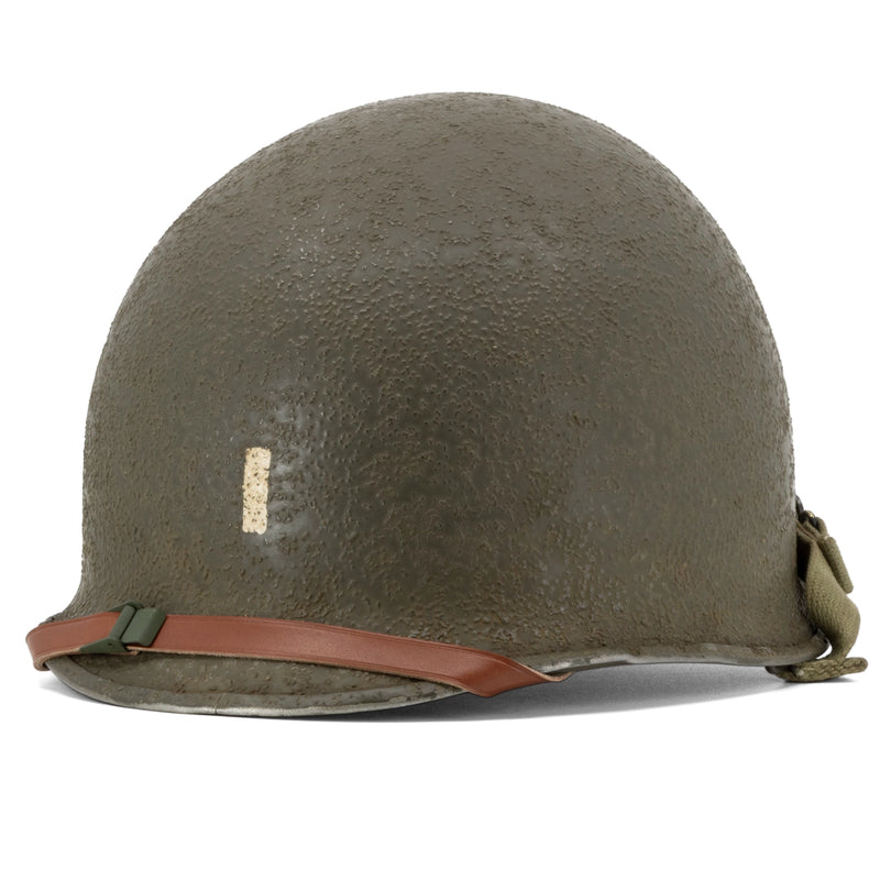 Casque Complet Infanterie McCrod 551B - Liner Capac - 2nd Ranger Battalion 1st Lt casque posé de 3/4 avant.