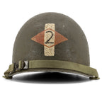 Casque Complet Infanterie McCrod 551B - Liner Capac - 2nd Ranger Battalion 1st Lt vue arrière.