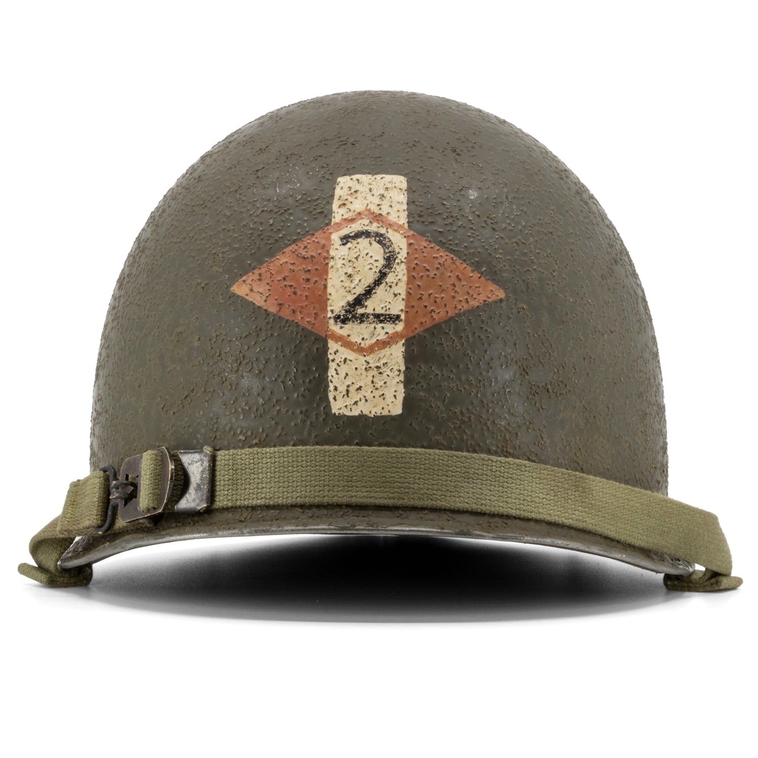 Casque Complet Infanterie McCrod 551B - Liner Capac - 2nd Ranger Battalion 1st Lt vue arrière.