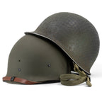 Casque Complet Parachutiste 517th PRCT coque McCord liner Firestone Battle Battered Mon Casque M1, coque posé sur le liner.