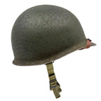 Casque Complet Parachutiste 517th PRCT coque McCord liner Firestone Battle Battered Mon Casque M1 vue latérale droite.