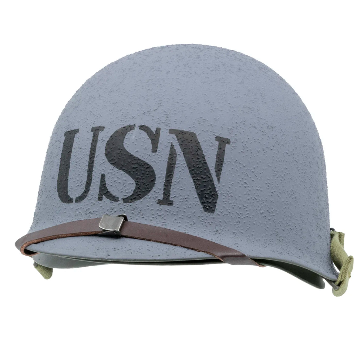 Casque Complet USN Battle Battered Mon Casque M1 - Vue de 3/4 avant