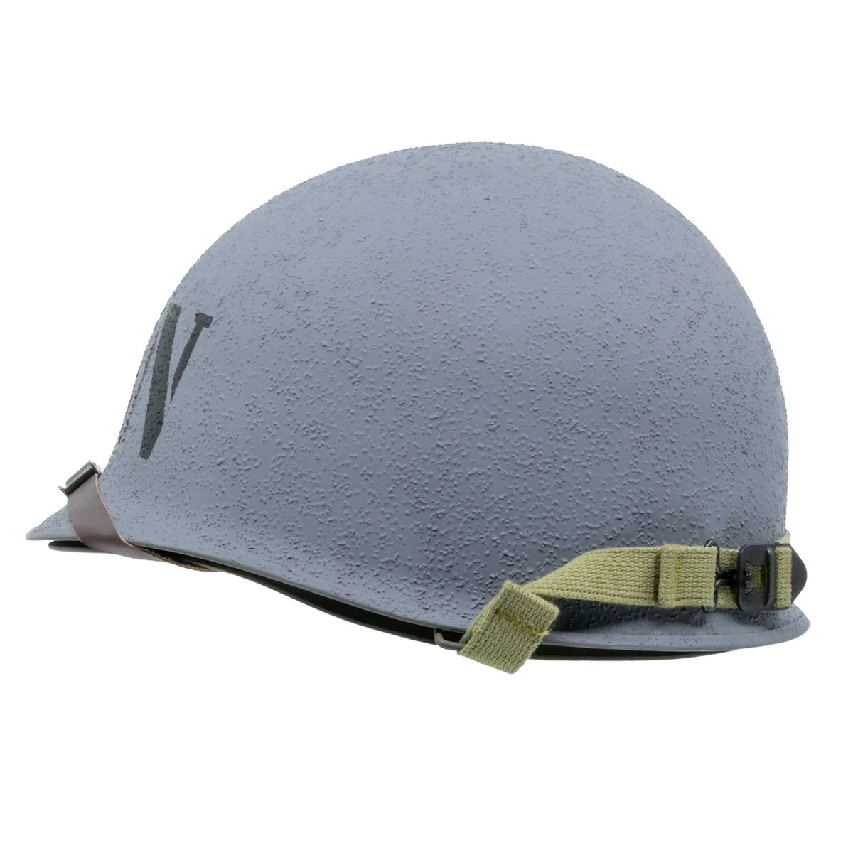 Casque Complet USN Battle Battered Mon Casque M1 - Vue de profil