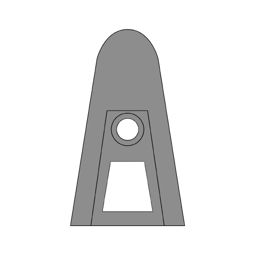 Image description contre rivet acier non peint de sous casque US M1