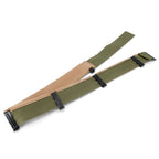 Vue arrière des pinces du sweatband pour liner US M1 à boucles noires.