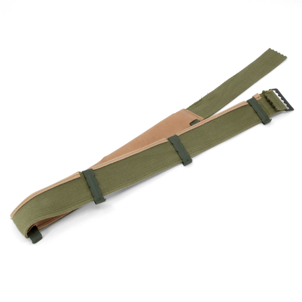 Vue arrière des pinces du sweatband pour liner US M1 à boucles vertes
